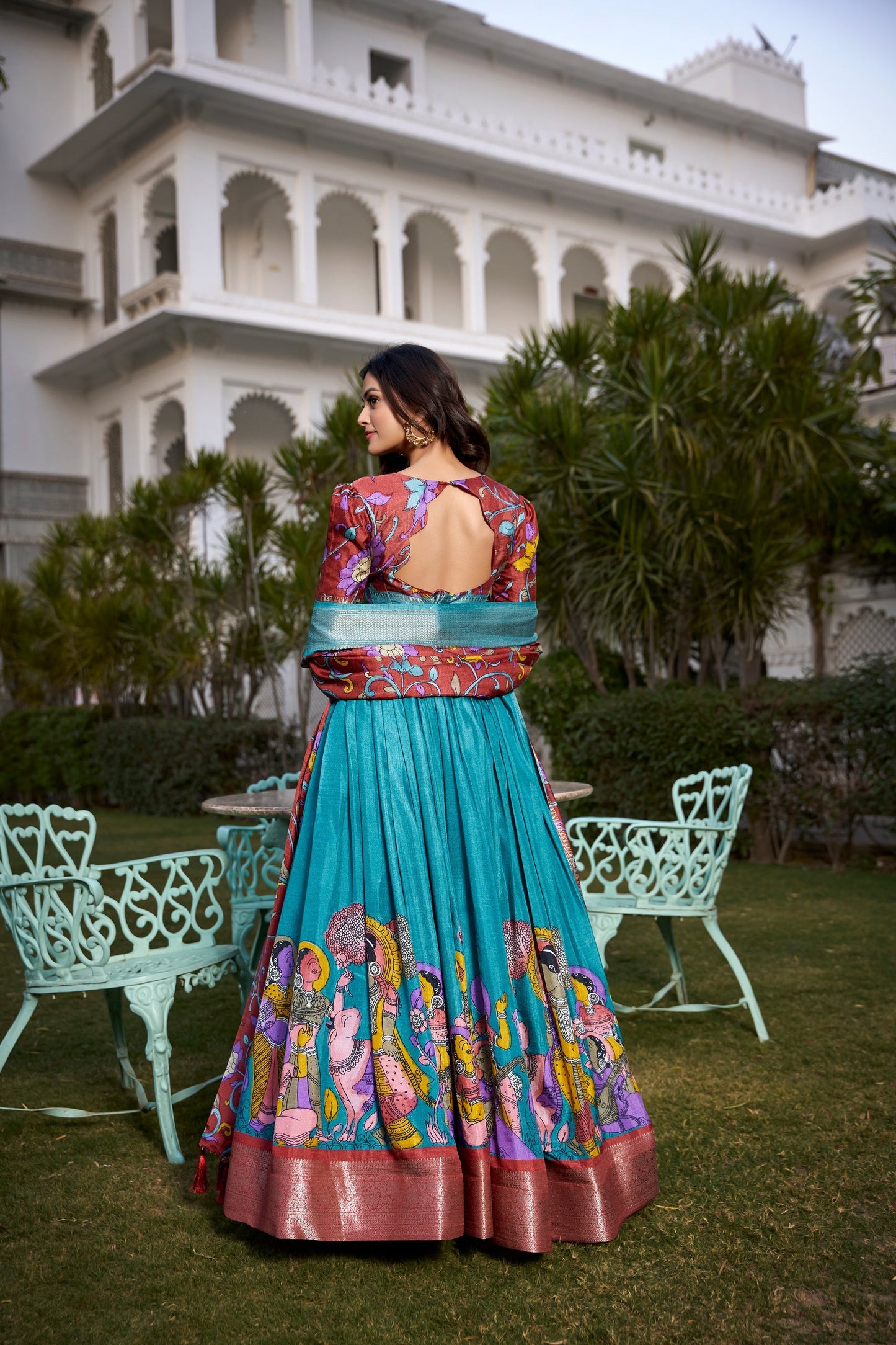 WEDDING SPECIAL DOLA SILK PRINTED LEHENGA CHOLI (WDN117)