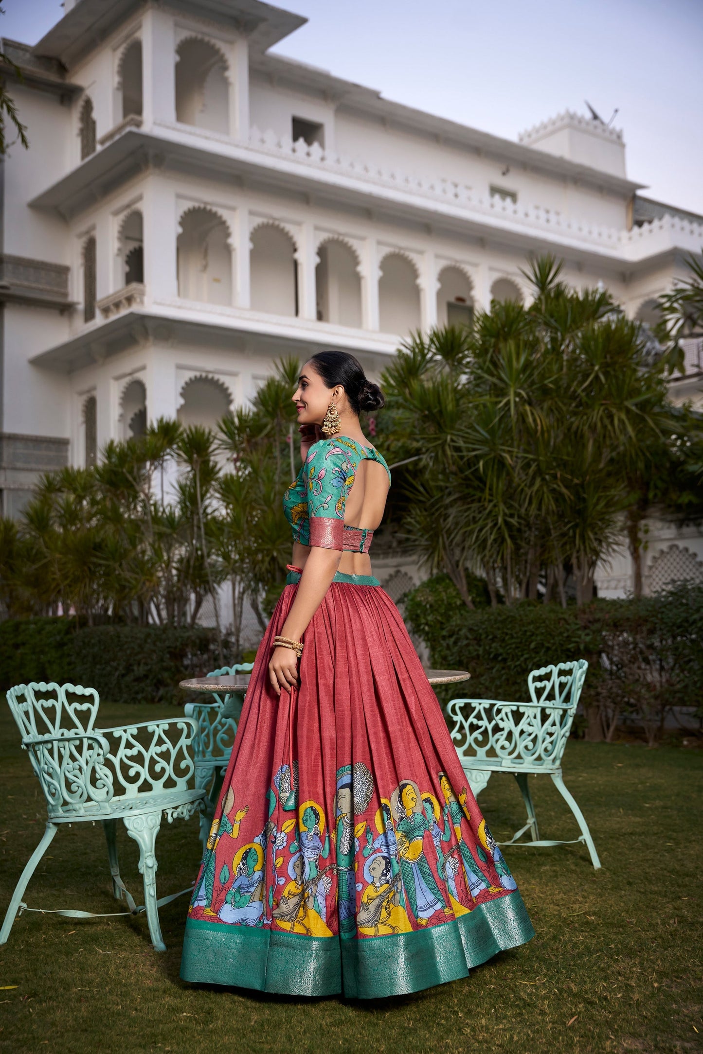 WEDDING SPECIAL DOLA SILK PRINTED LEHENGA CHOLI (WDN117) 02