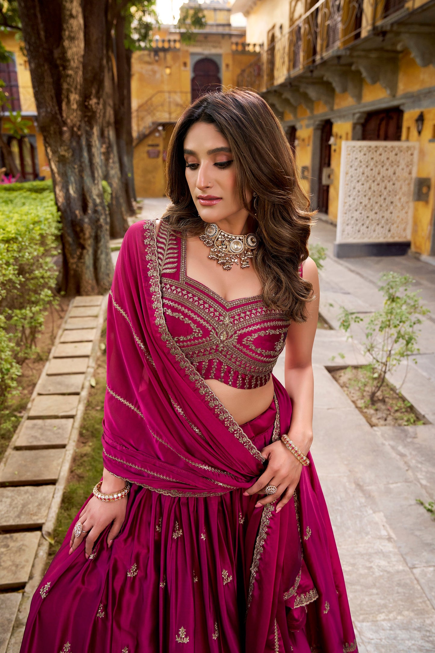 TILTON WEDDING SPECIAL RANGOLI SILK SEQUINS AND THREAD EMBROIDERED LEHENGA CHOLI WITH DUPATTA