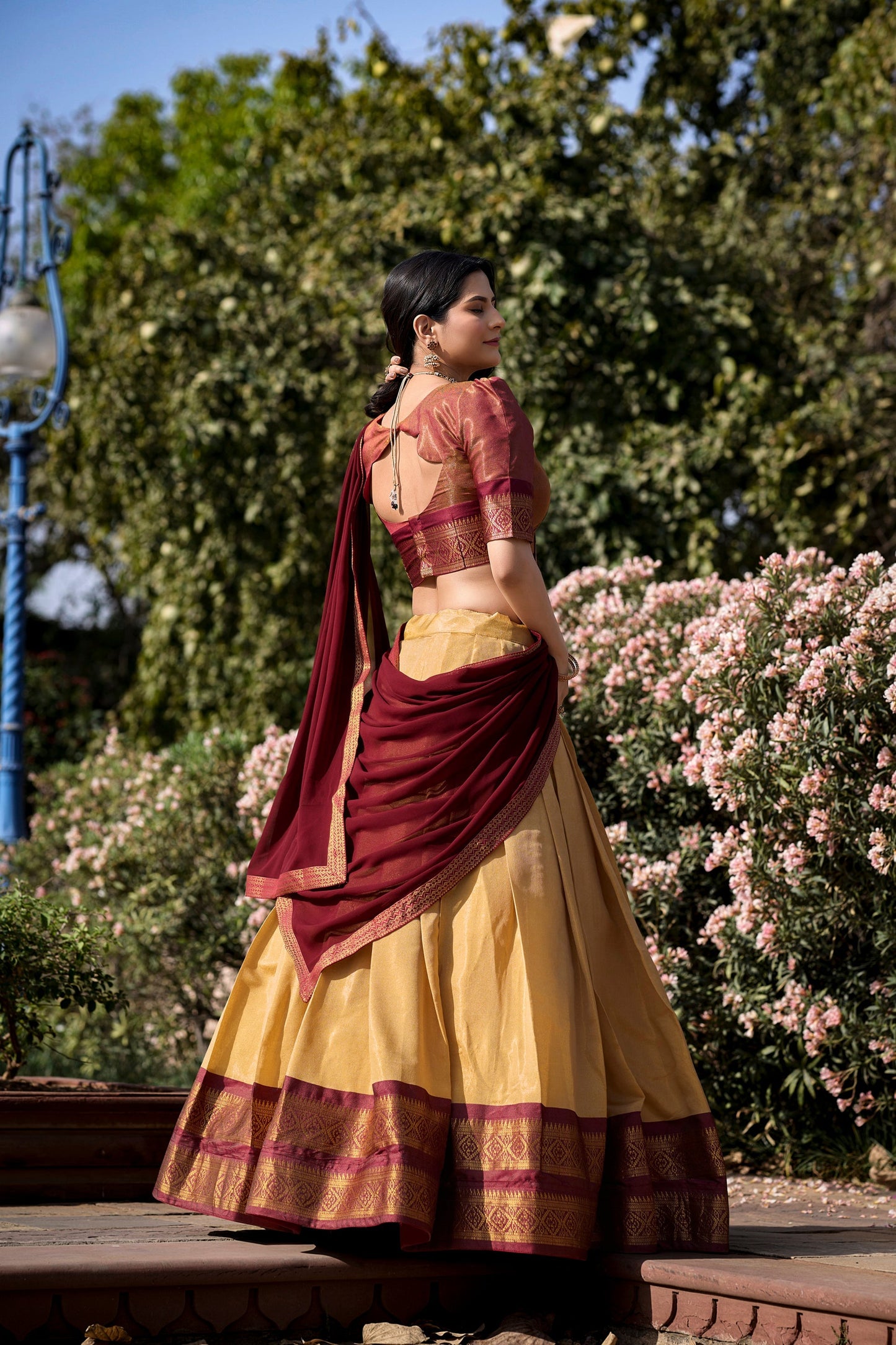PREMIUM KANCHIPURAM LEHENGA CHOLI SET (WDN109) 02