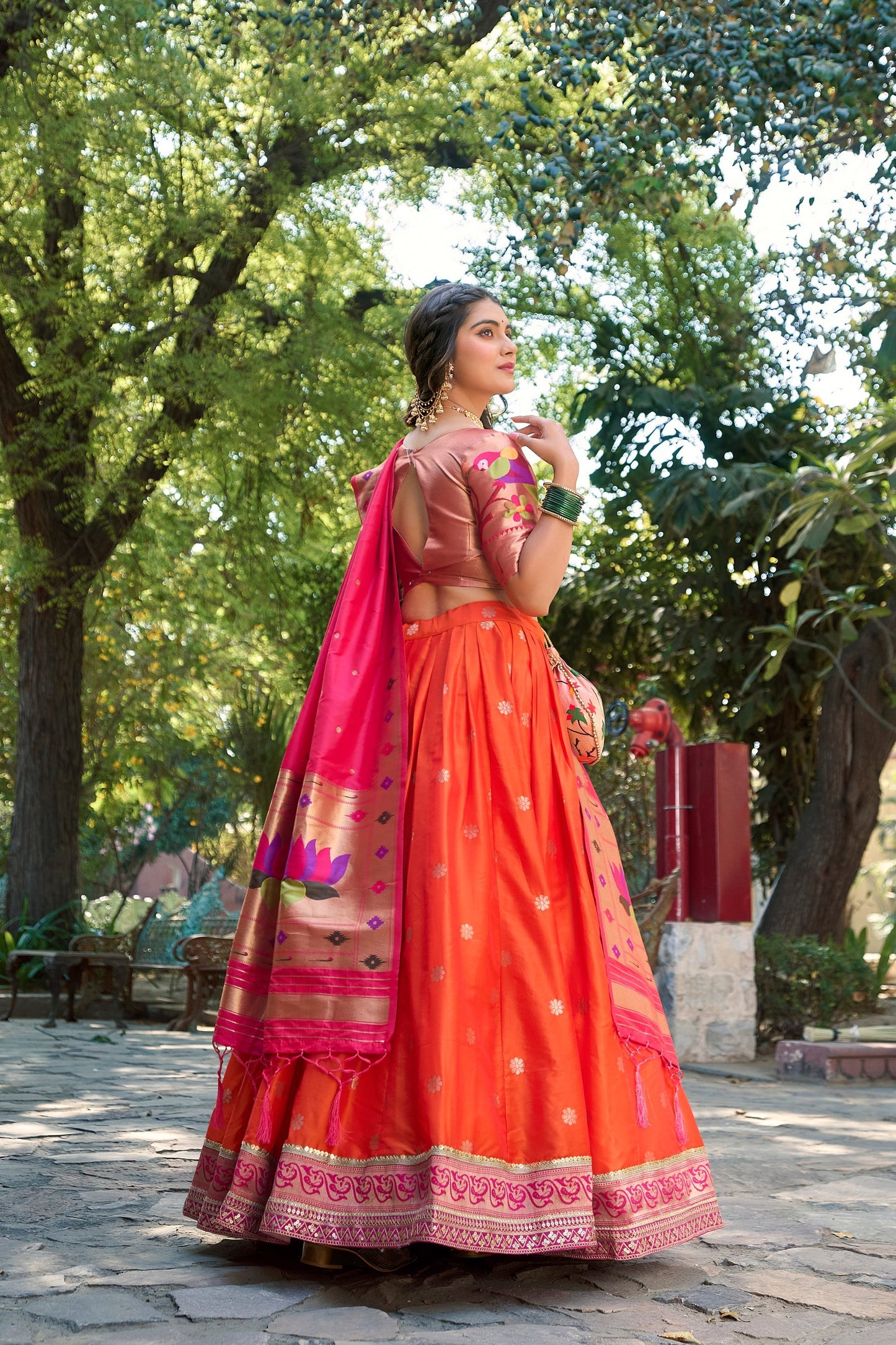 PAITHANI SPECIAL JEQUARD SILK LEHENGA CHOLI WITH DUPATTA (WDN95)