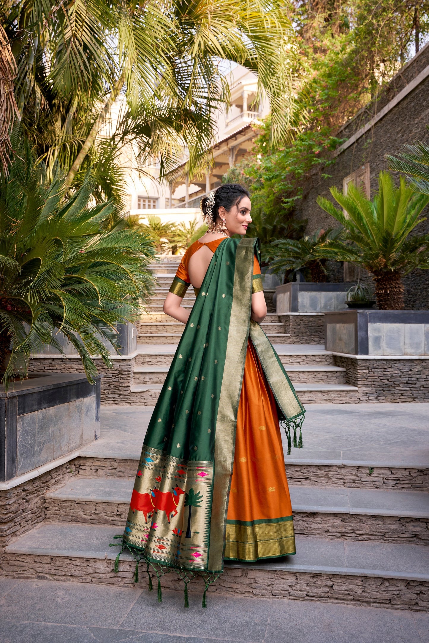 JEQUARD SILK PAITHANI LEHENGA CHOLI WITH DUPATTA (WDN82)
