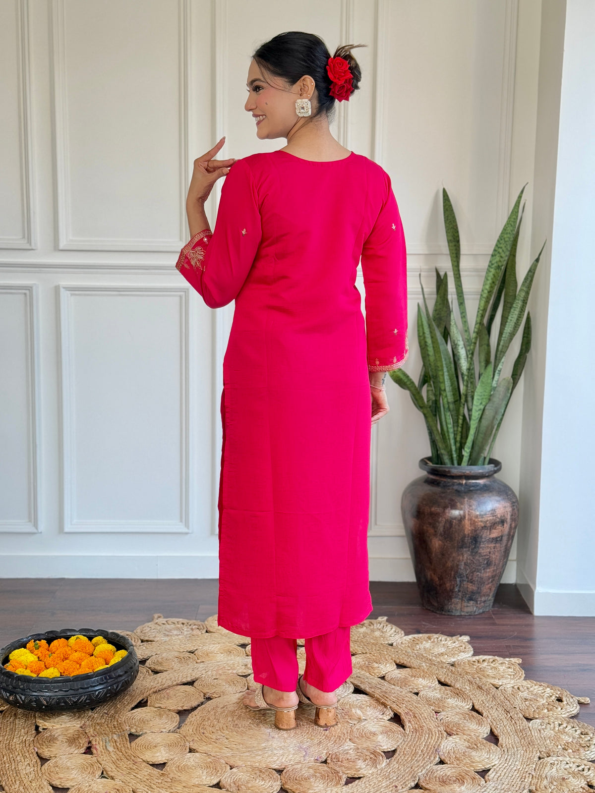 Radiant in Rani Pink β Ethnic Elegance Suit β¨πΈ(KY03)