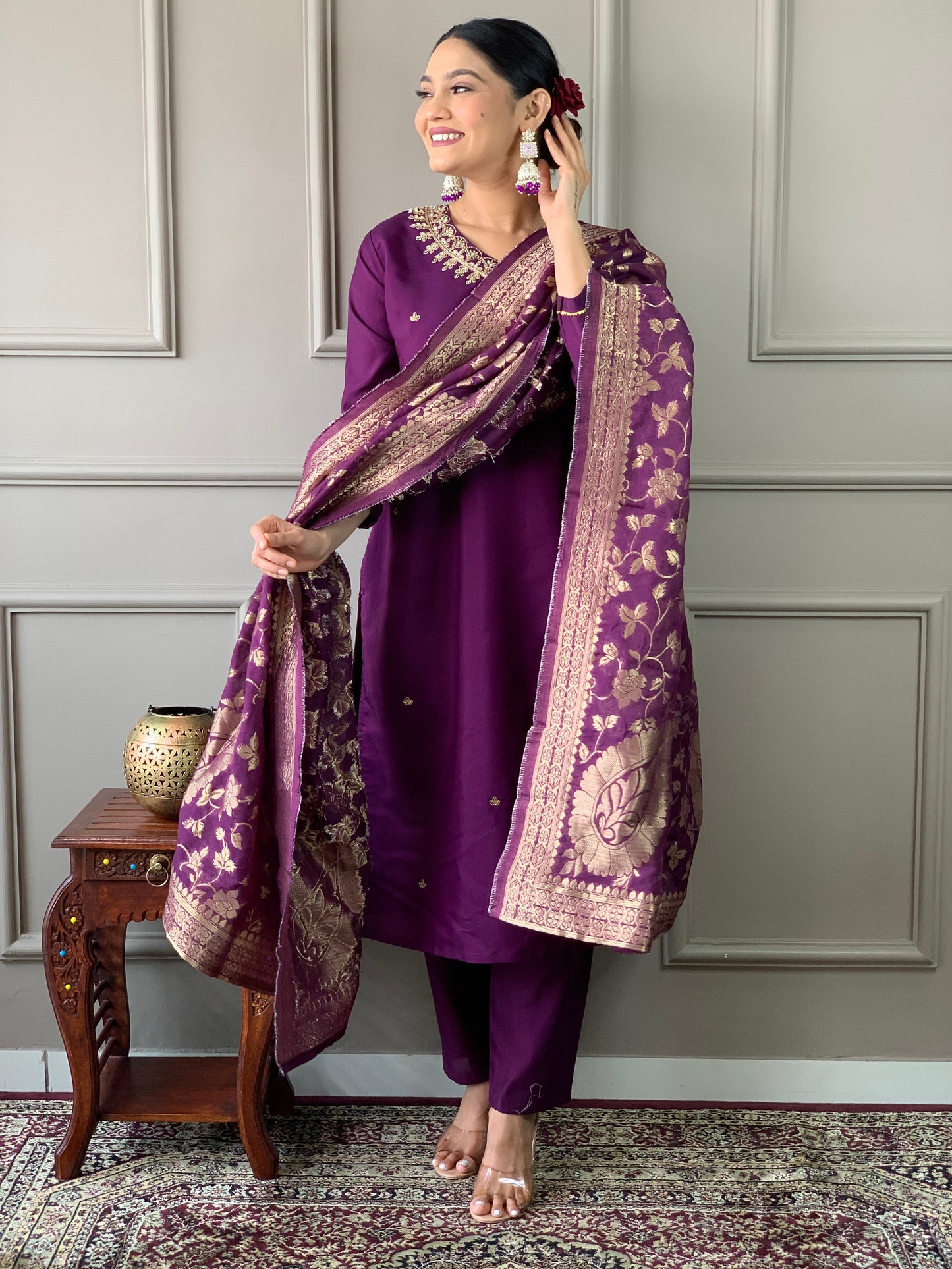 Our Exclusive Collection is here, to add a touch of tradition to your wardrobe(NFRD478)