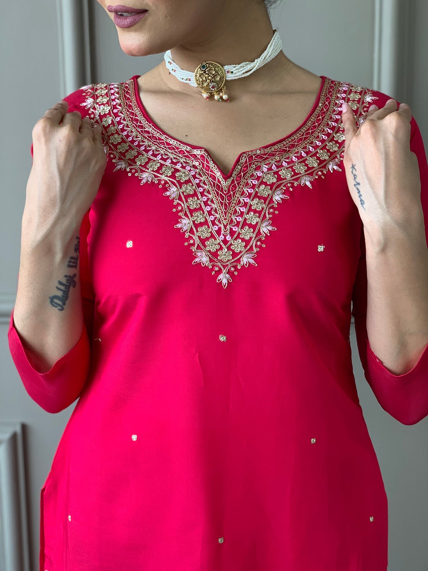 Simple yet elegant This is how we describe our latest launched dresse (NFRD574)