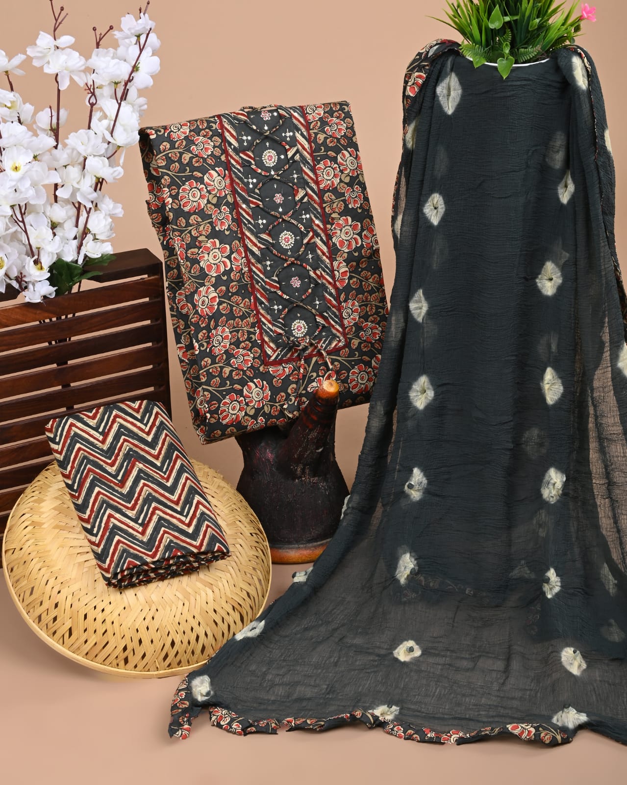 ELEGANT GOTTA PATTI WORK WITH CLASSY CHIFFON DUPATTA (SWCHGT41)