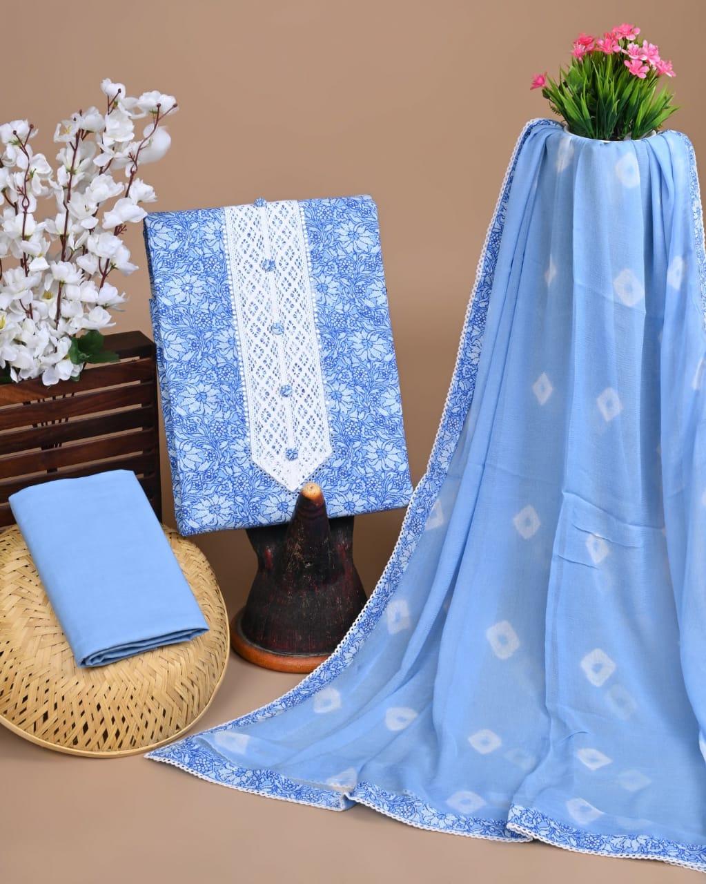 ELEGANT GOTTA PATTI WORK WITH CLASSY CHIFFON DUPATTA (SWCHGT42)