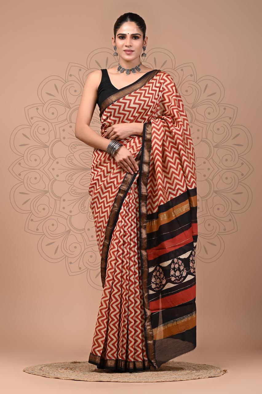 Premium Maheshwari Silk Saree (SWSRMAH51)