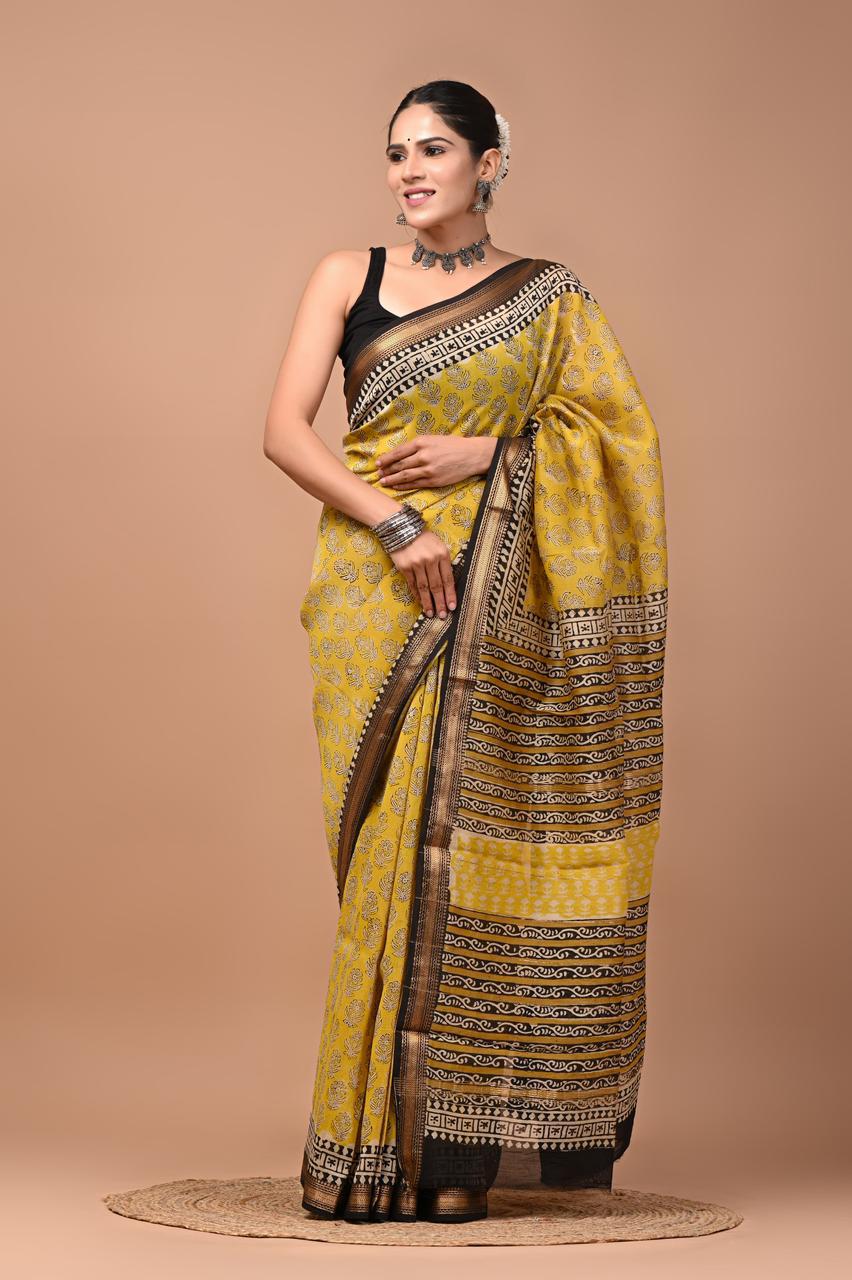 Premium Maheshwari Silk Saree (SWSRMAH58)