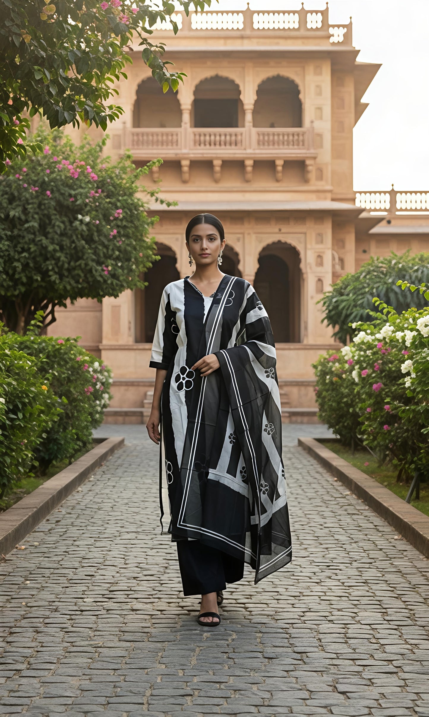 Designer Festive Wear Kurta Set with Statement Dupatta(SWSK43)