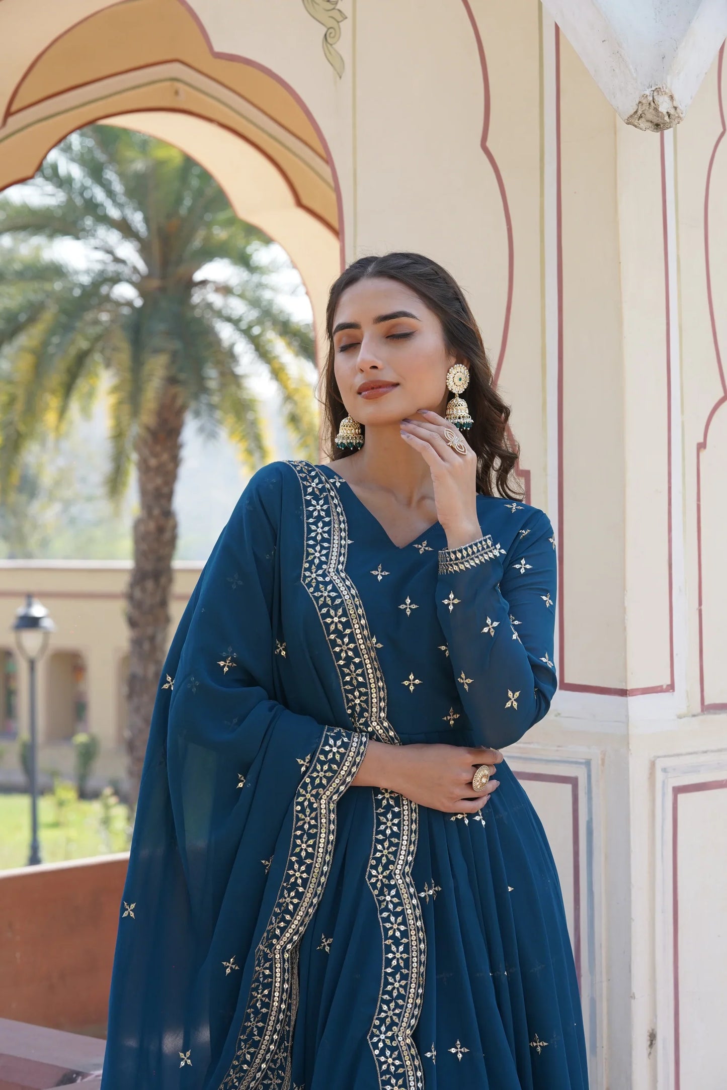 BEAUTIFUL STYLISH DESIGNER GOWN WITH DUPATTA SET(WARED339)