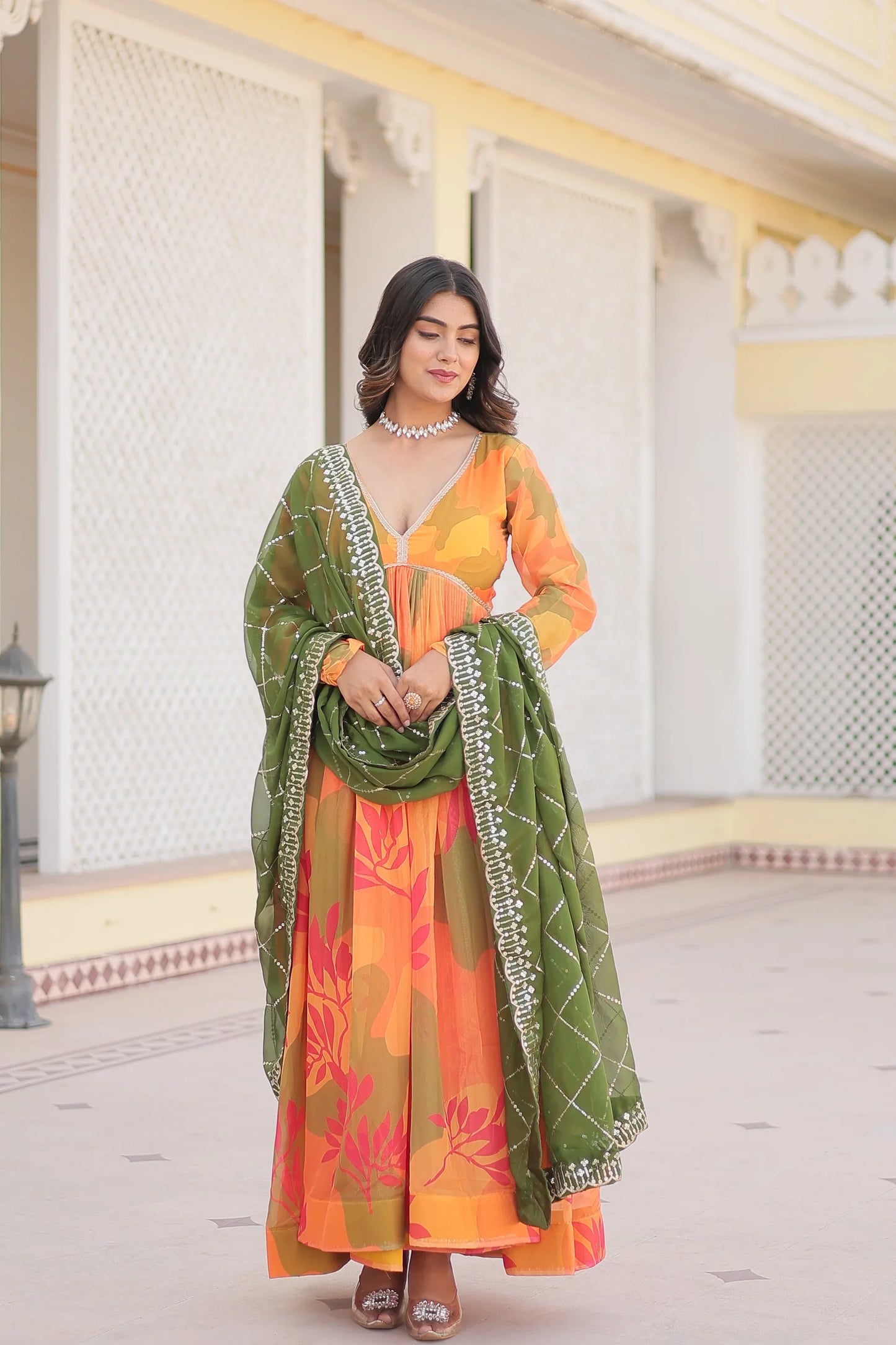 PREMIUM DESIGNER GOWN WITH DUPATTA(WARED341)