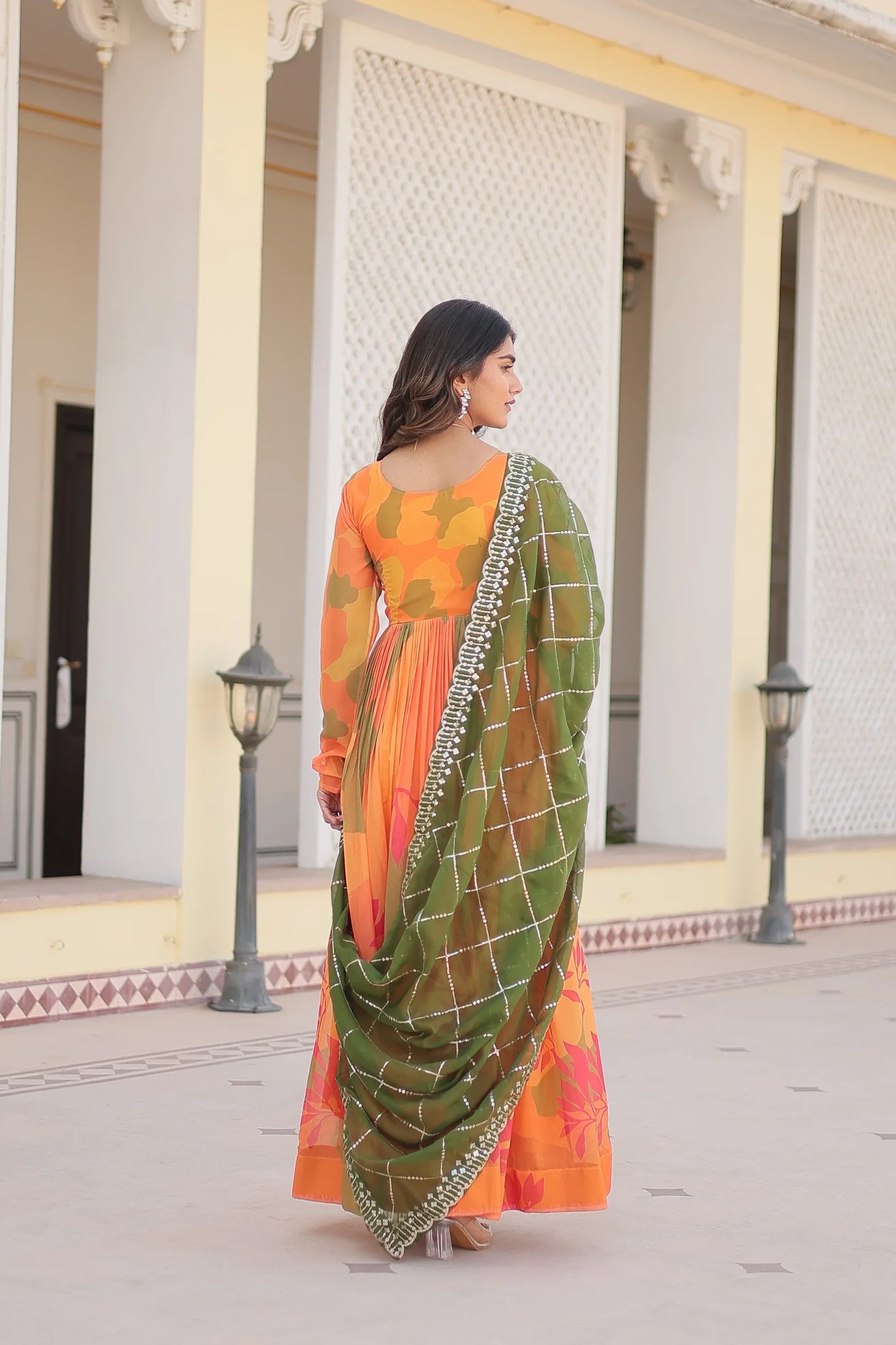 PREMIUM DESIGNER GOWN WITH DUPATTA(WARED341)