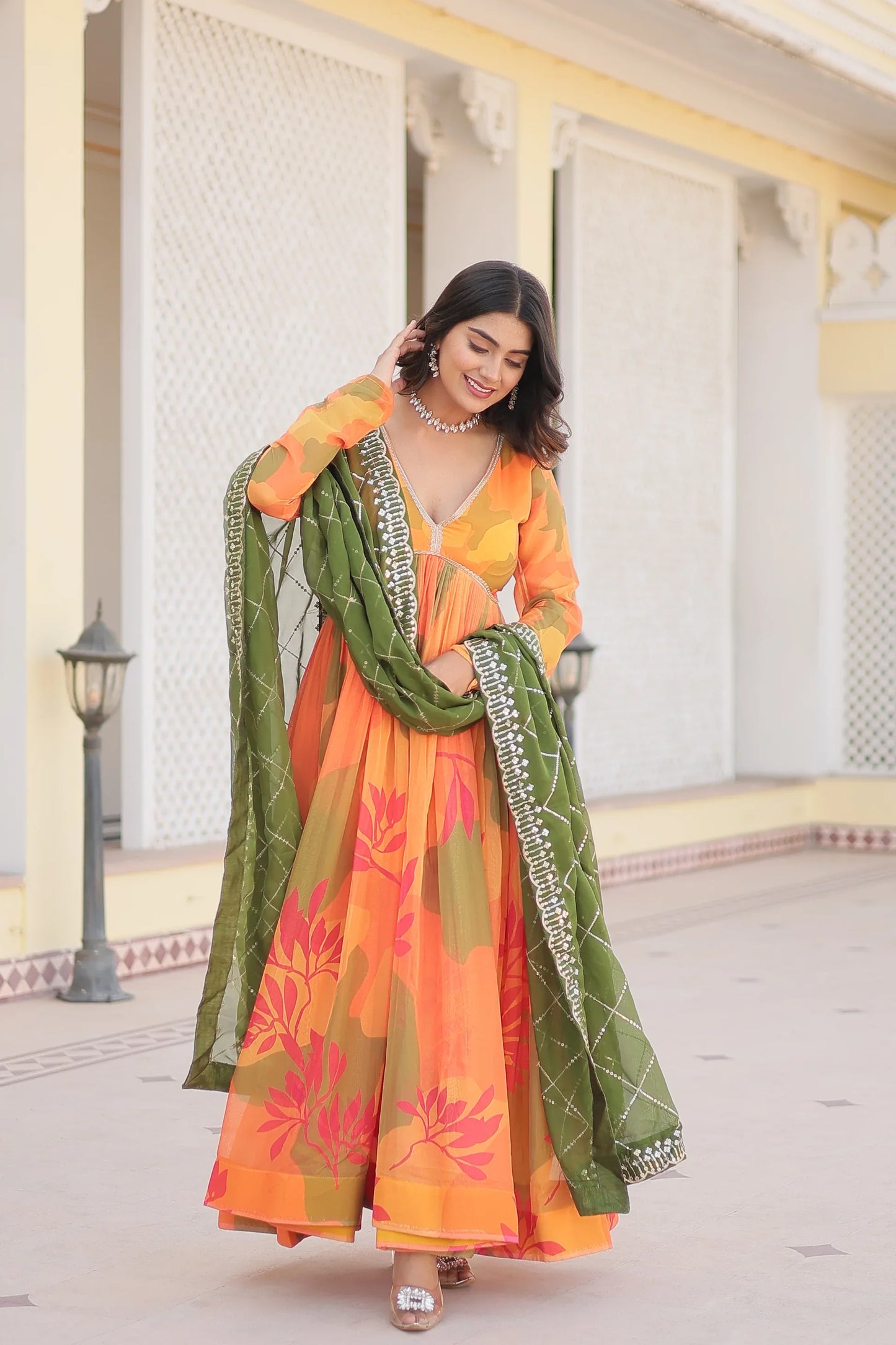 PREMIUM DESIGNER GOWN WITH DUPATTA(WARED341)