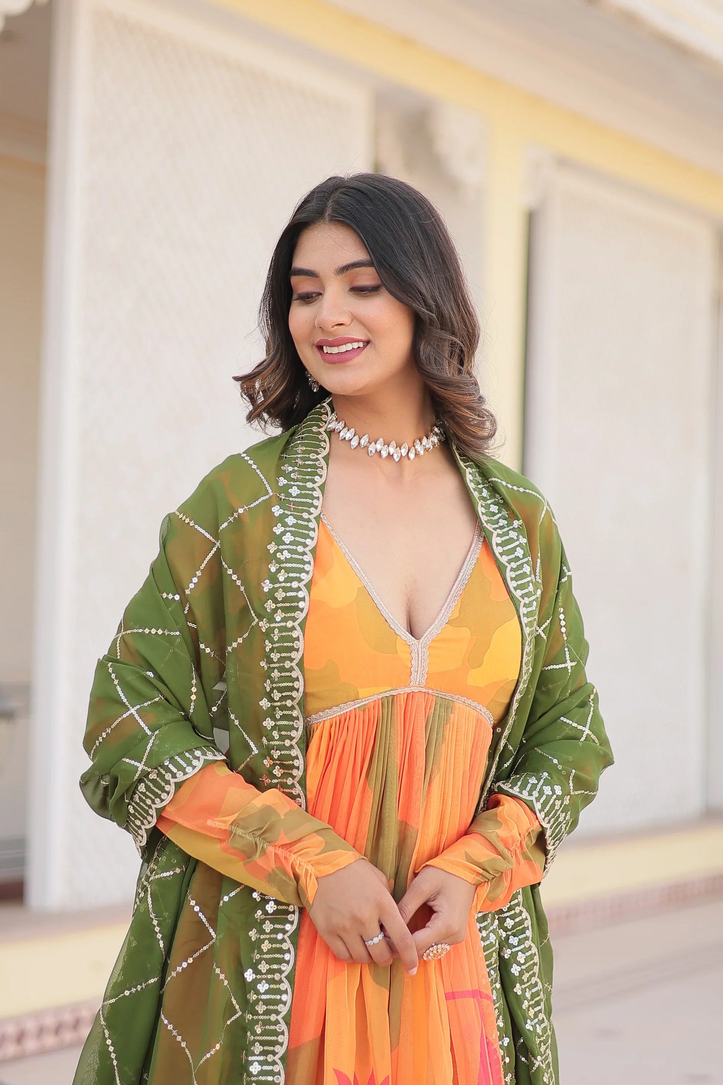 PREMIUM DESIGNER GOWN WITH DUPATTA(WARED341)