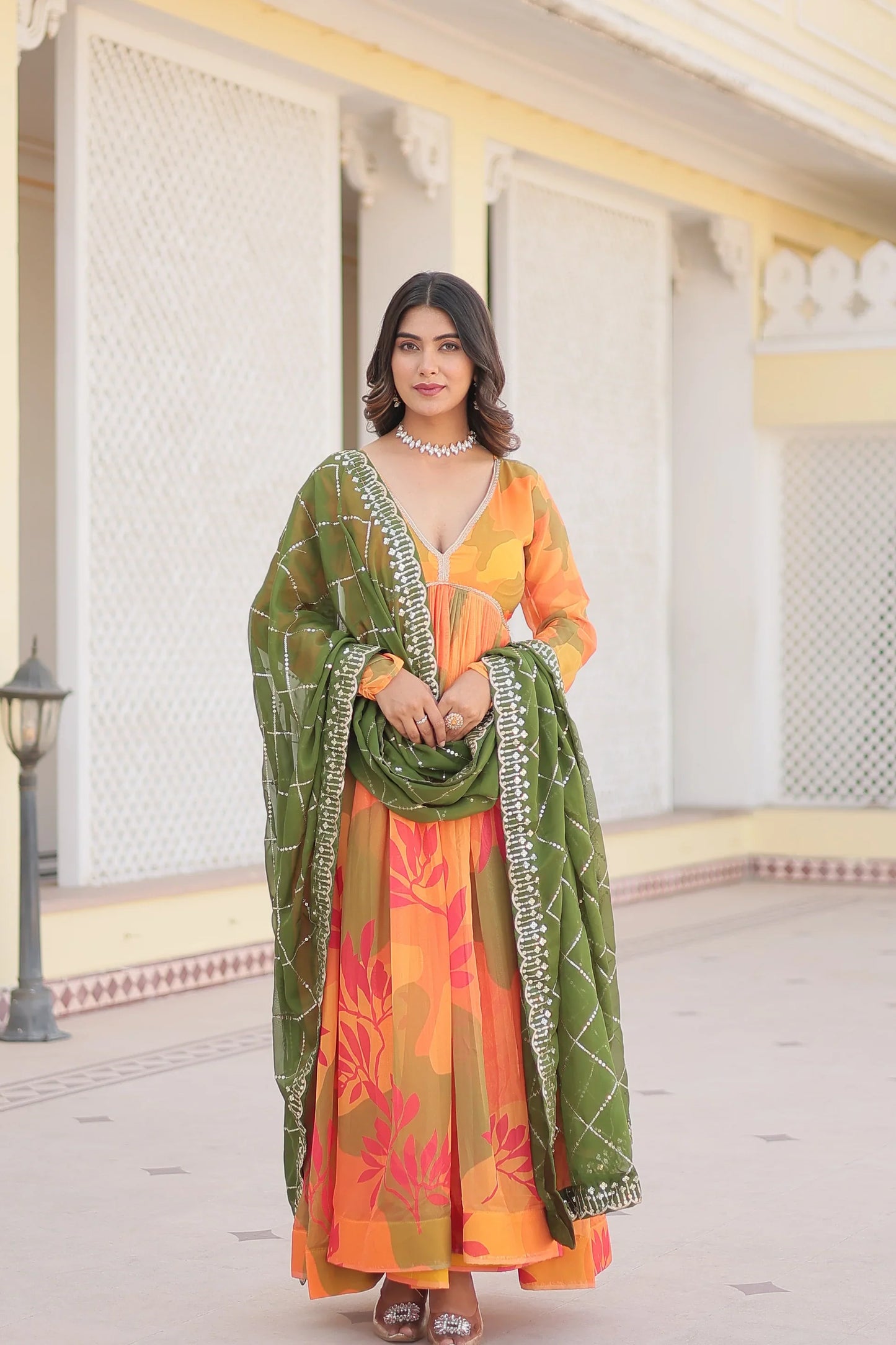 PREMIUM DESIGNER GOWN WITH DUPATTA(WARED341)