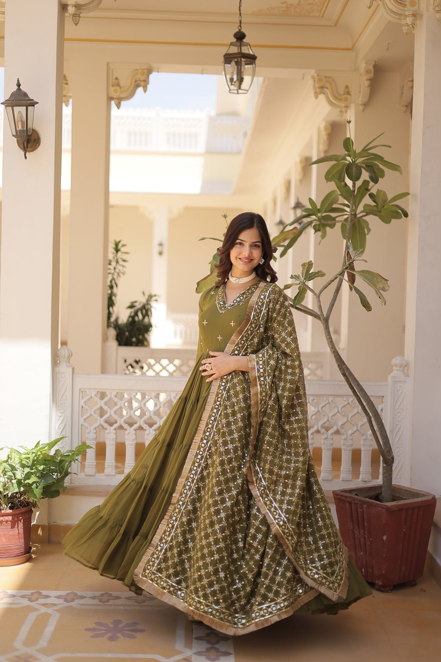 PREMIUM DESIGNER GOWN WITH DUPATTA (WDN18)