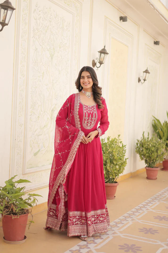 PREMIUM DESIGNER GOWN WITH DUPATTA(WD03)