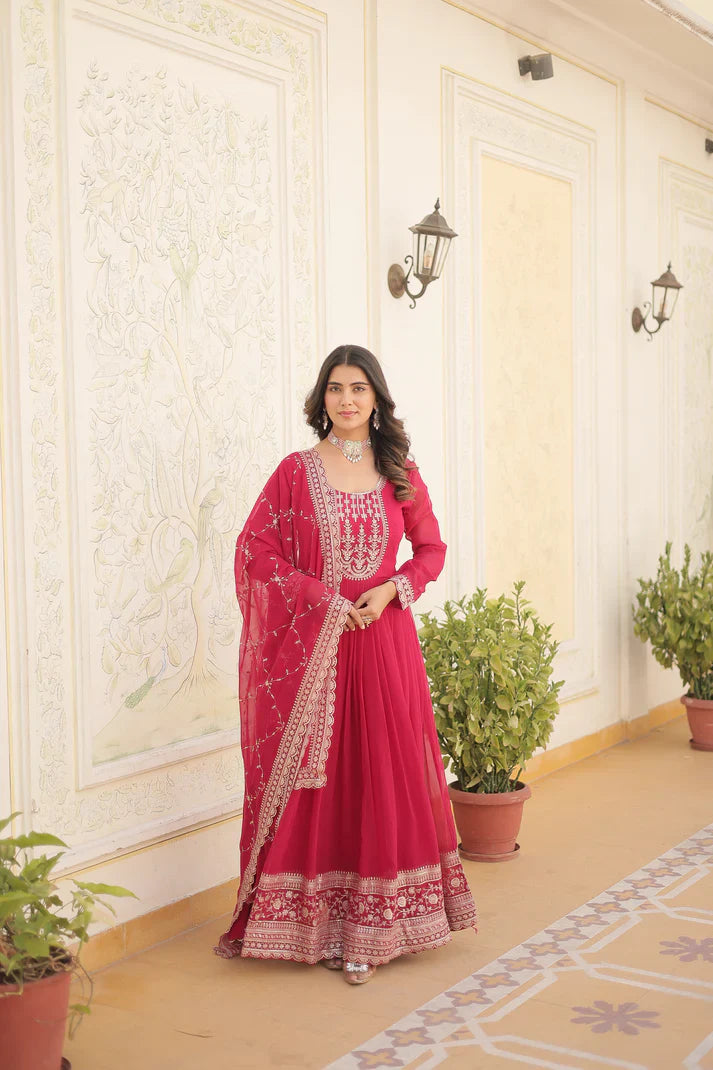 PREMIUM DESIGNER GOWN WITH DUPATTA(WD03)