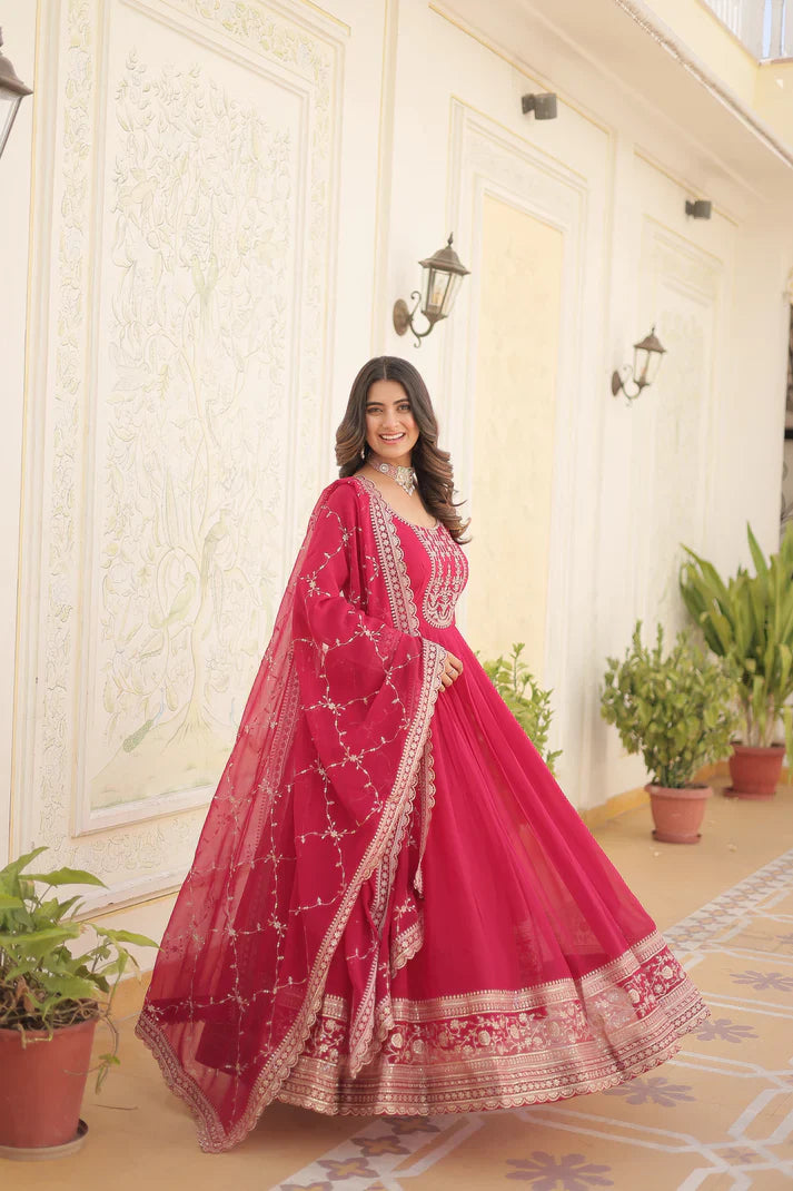 PREMIUM DESIGNER GOWN WITH DUPATTA(WD03)