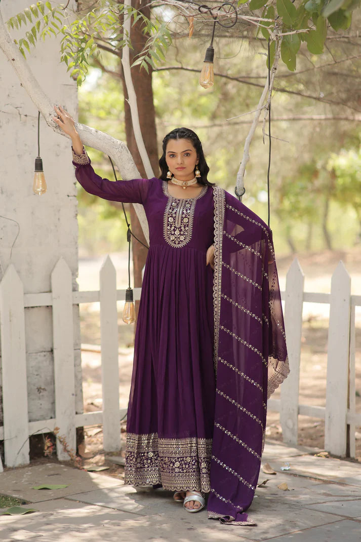 PREMIUM DESIGNER GOWN WITH DUPATTA(WD03) (03)