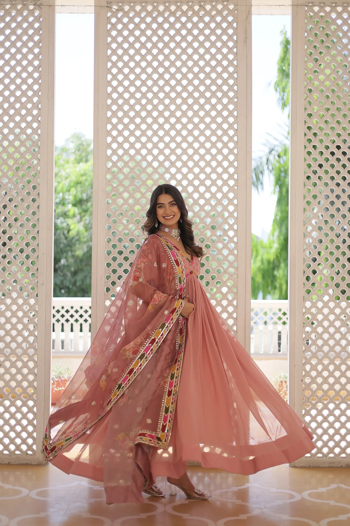 PREMIUM DESIGNER GOWN WITH DUPATTA(WARED342)