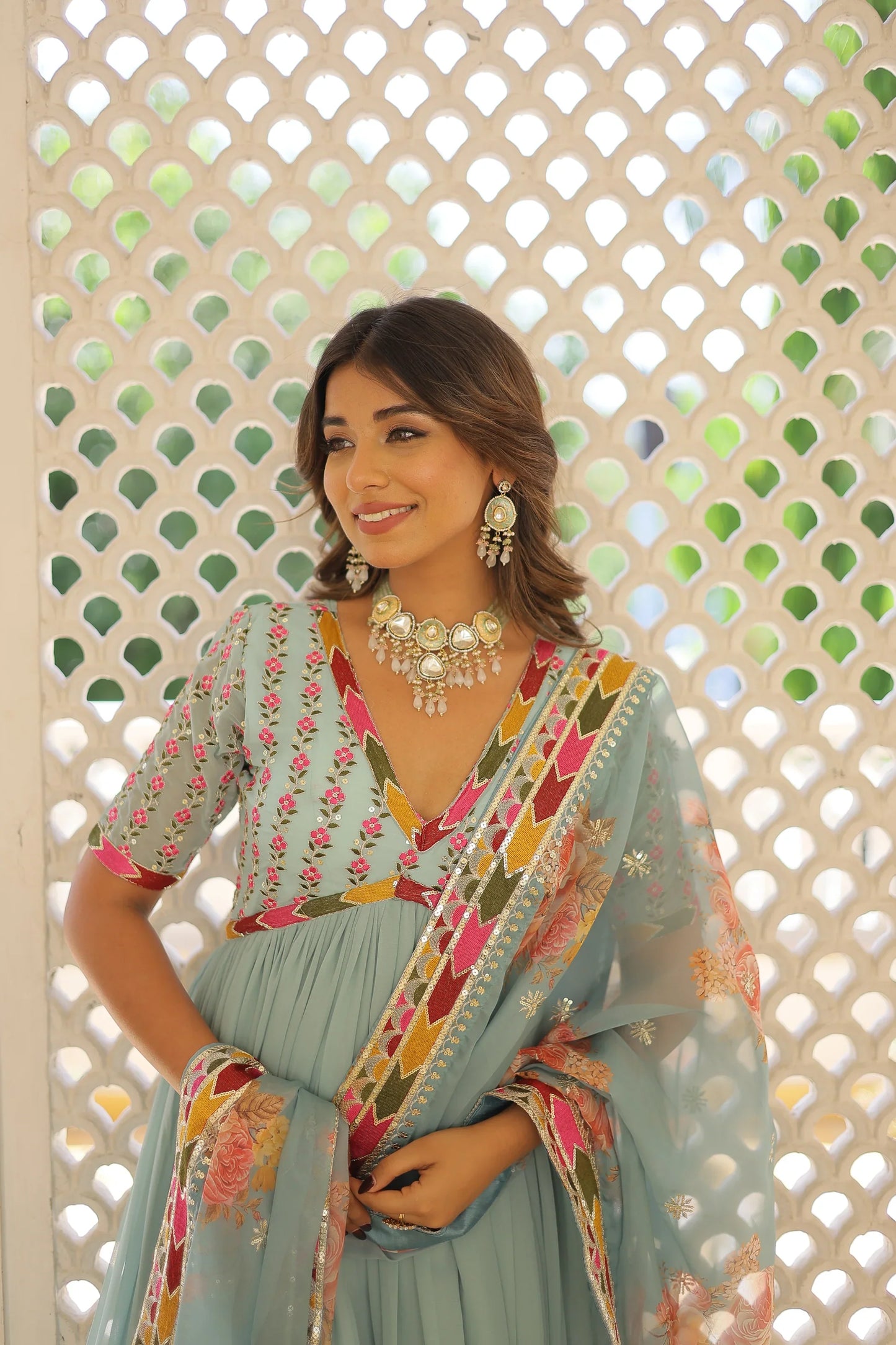 PREMIUM DESIGNER GOWN WITH DUPATTA(WARED344)