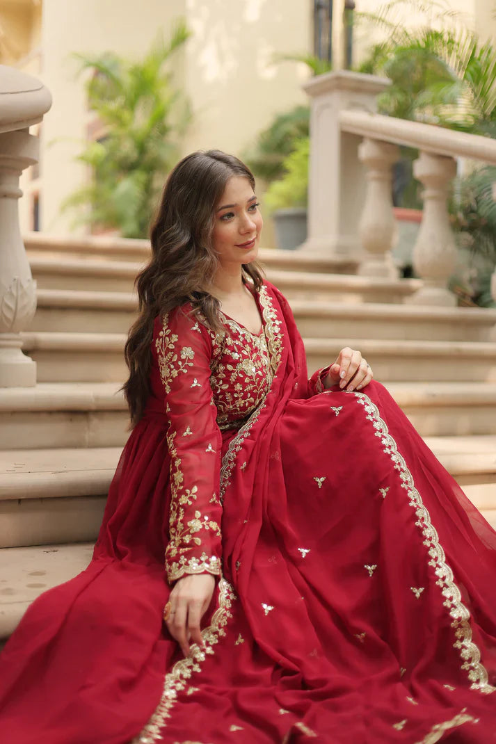 FESTIVAL SPECIAL SEQUINS EMBROIDERES GOWN WITH DUPATTA(WD13)