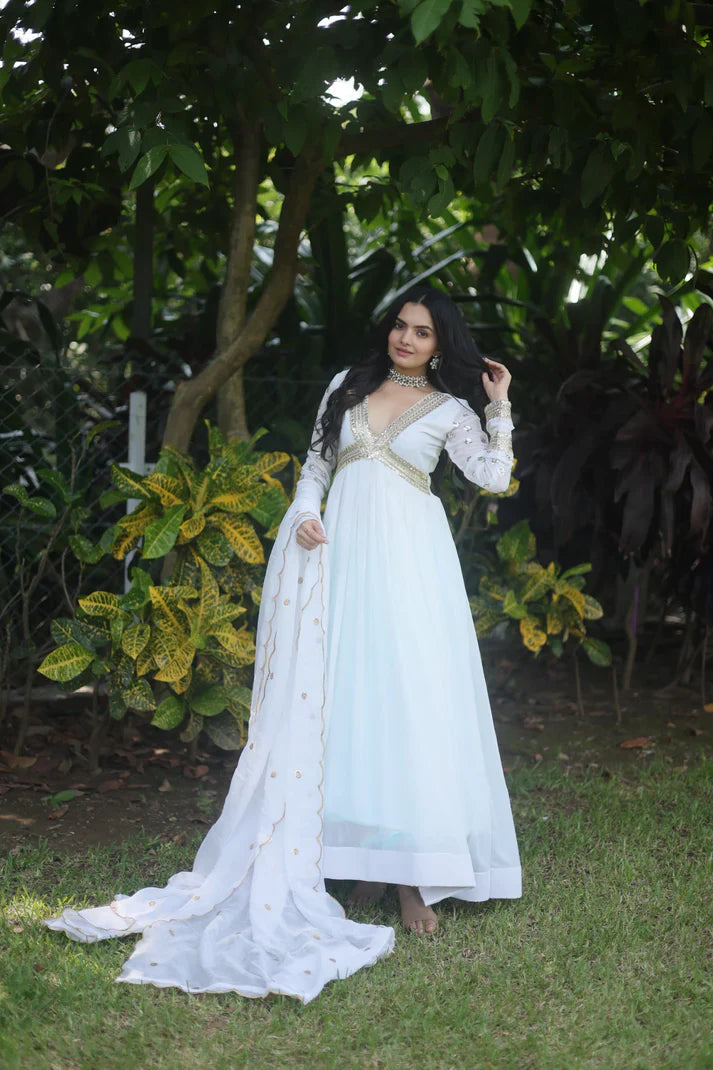 PREMIUM READYMADE ALIA CUT GOWN WITH DUPATTA SET(WD42) (01)