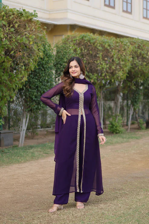 PREMIUM READYMADE KURTI WITH PANT & DUPATTA SET (WD36)