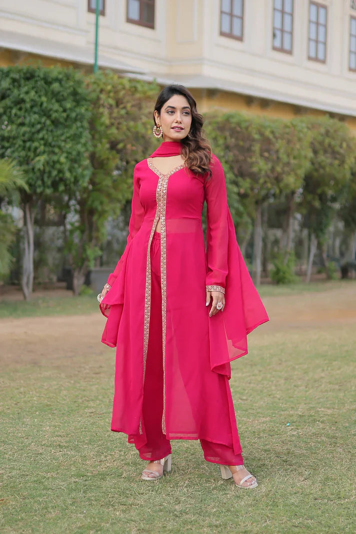 PREMIUM READYMADE KURTI WITH PANT & DUPATTA SET (WD36) (01)