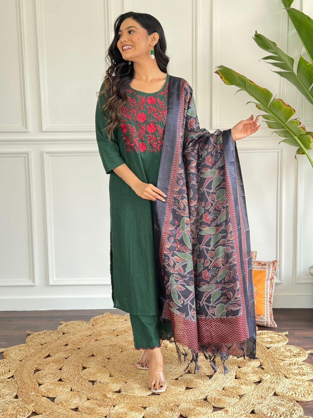 Feel the elegance and comfort merge in our artisan-crafted handloom khadi cotton suit! πΉπ(WARED303)