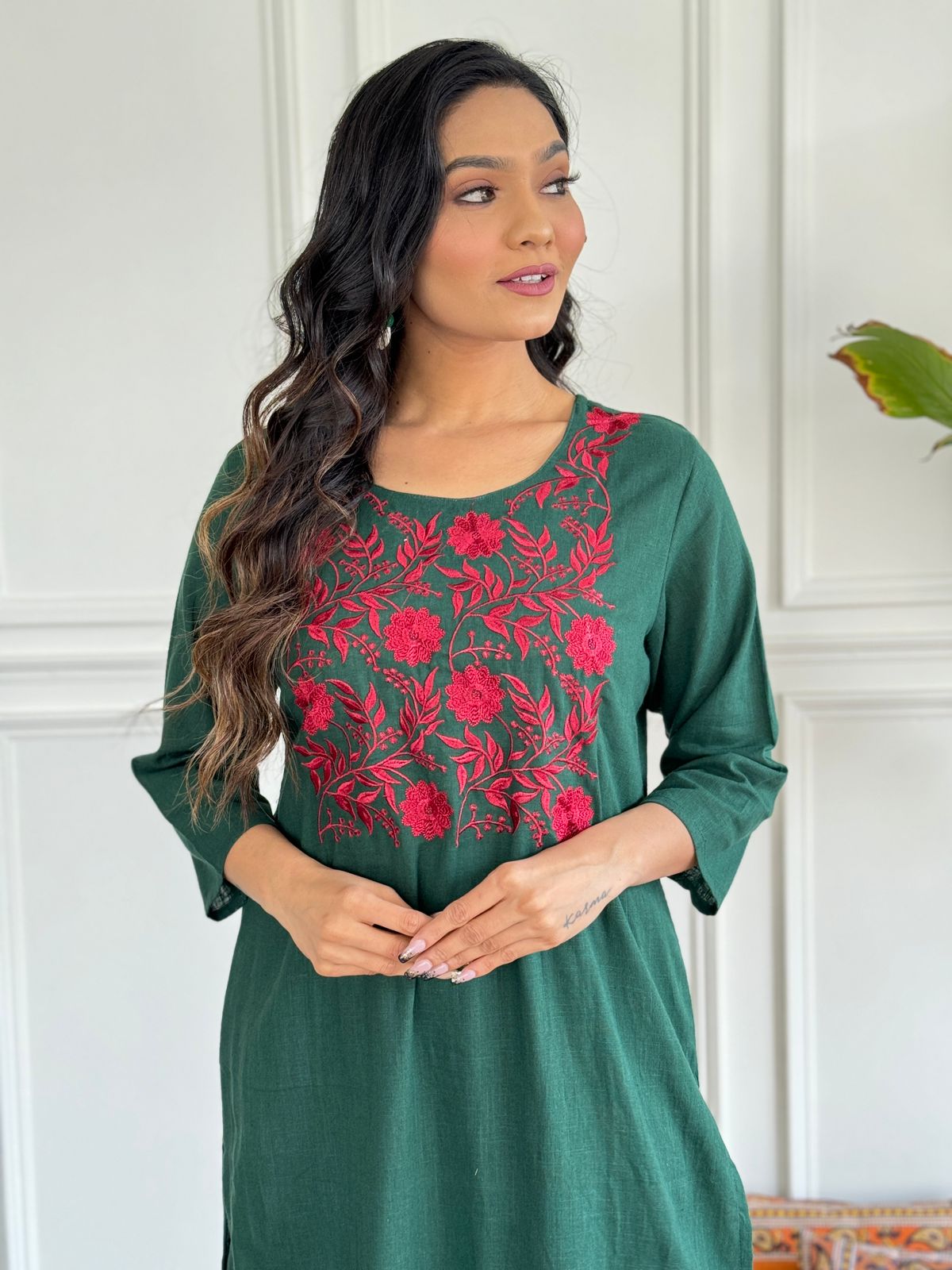 Feel the elegance and comfort merge in our artisan-crafted handloom khadi cotton suit! πΉπ(WARED303)