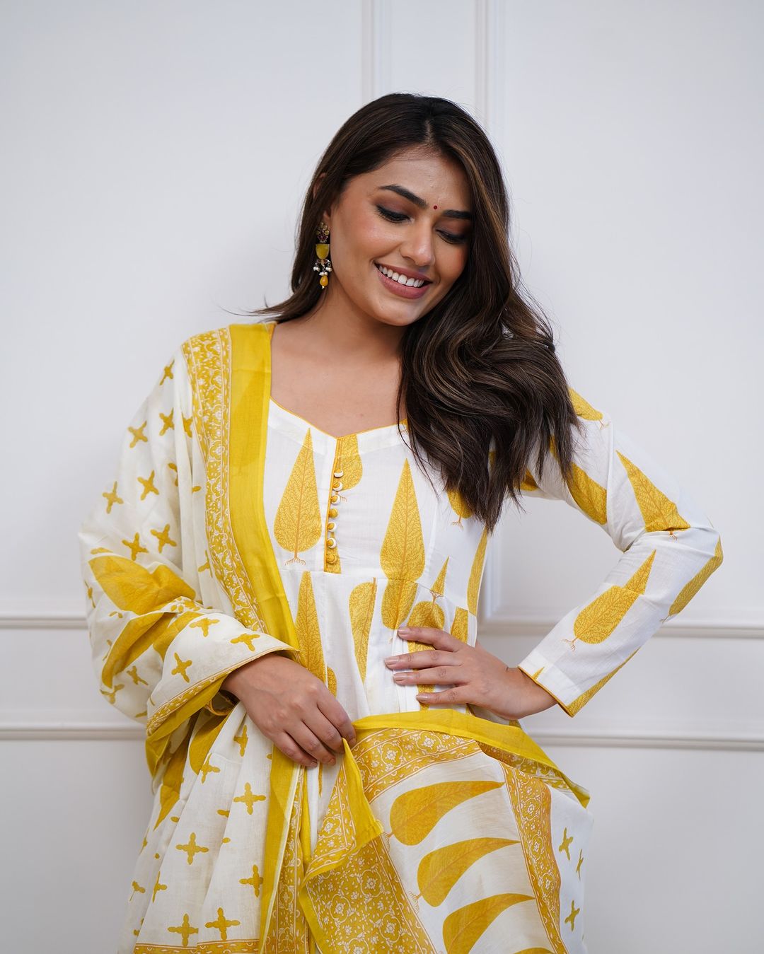 New Trending Cotton Suit set in Printed New design kurta Pant with Dupatta(WARED298)