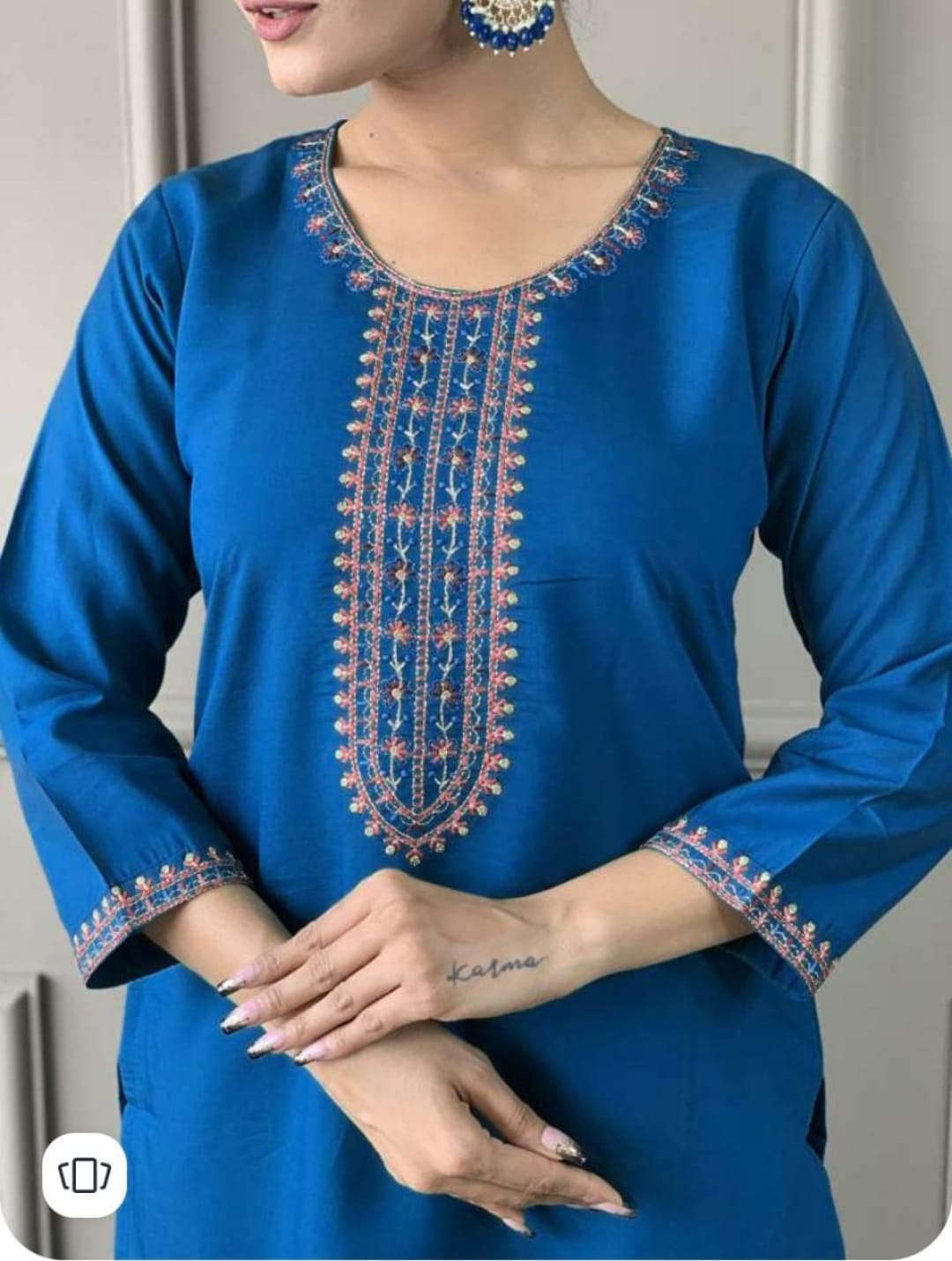PREMIUM REYON WITH SEQUENCE CODING EMBROIDERY(WARED215)