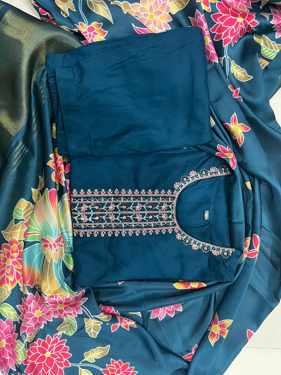 PREMIUM REYON WITH SEQUENCE CODING EMBROIDERY(WARED215)