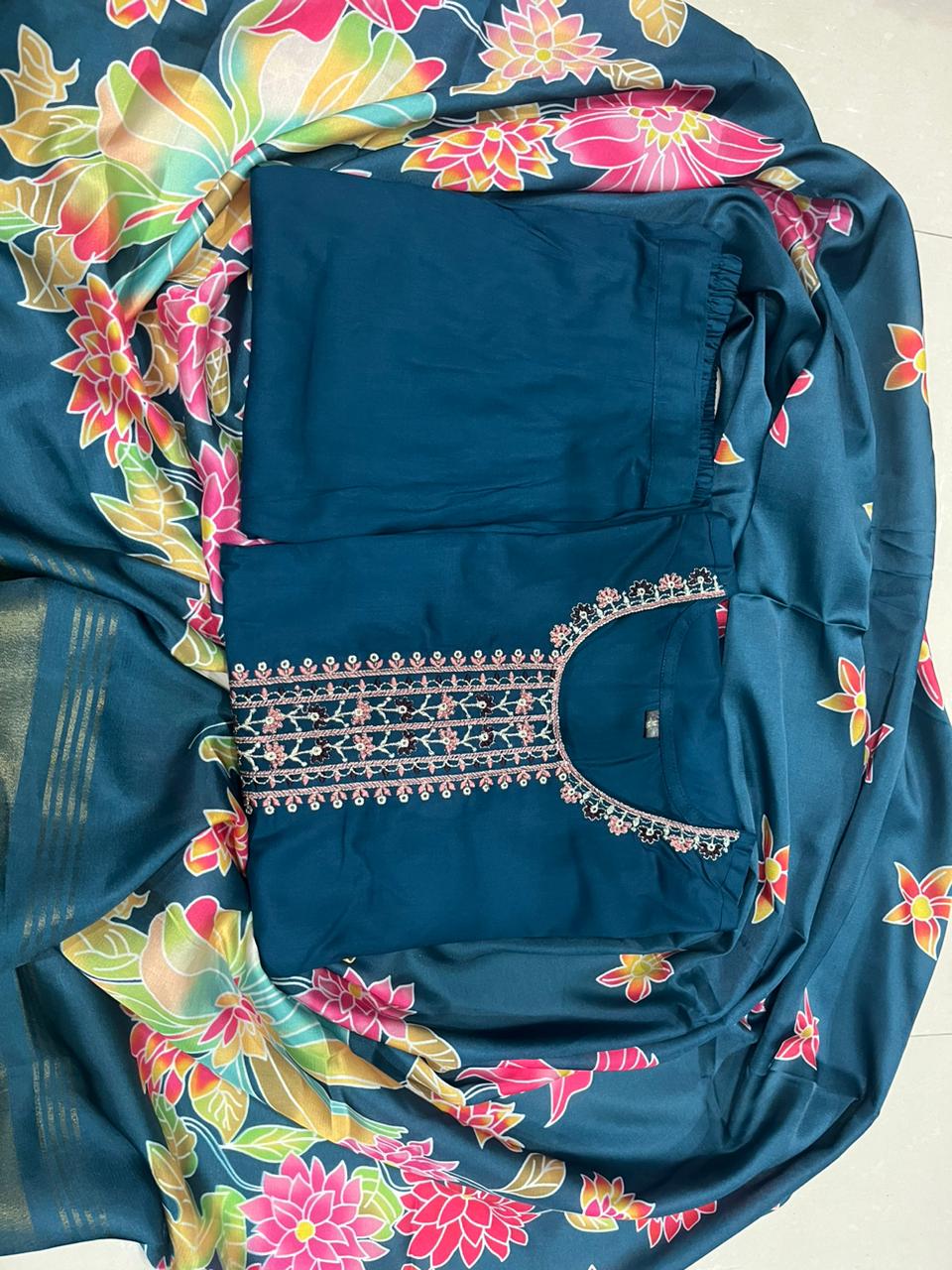 PREMIUM REYON WITH SEQUENCE CODING EMBROIDERY(WARED215)