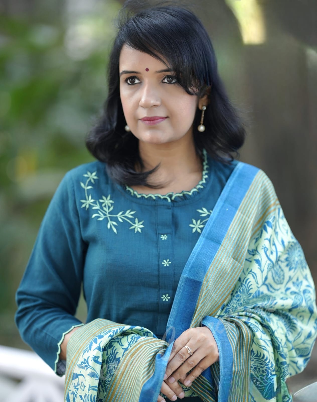 PARIDHAN BY PRERNA COLLECTION'S EXCLUSIVE KHADI COTTON KURTI WITH EMBROIDERY WORK (WARED217)