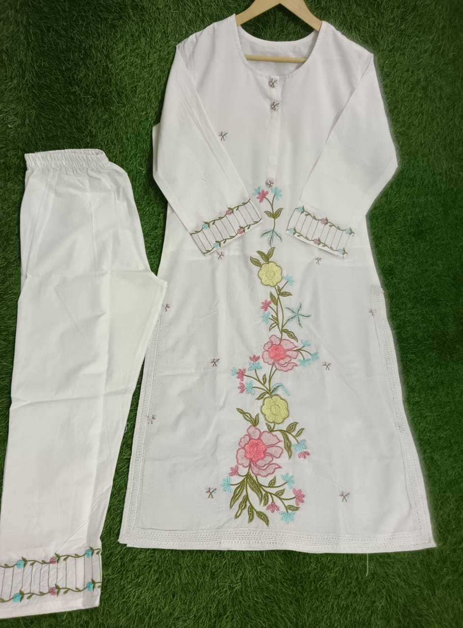 New Launch special❤️ Pure cotton 60-60 super quality Kurta pant duppttaa set.(WARED181)
