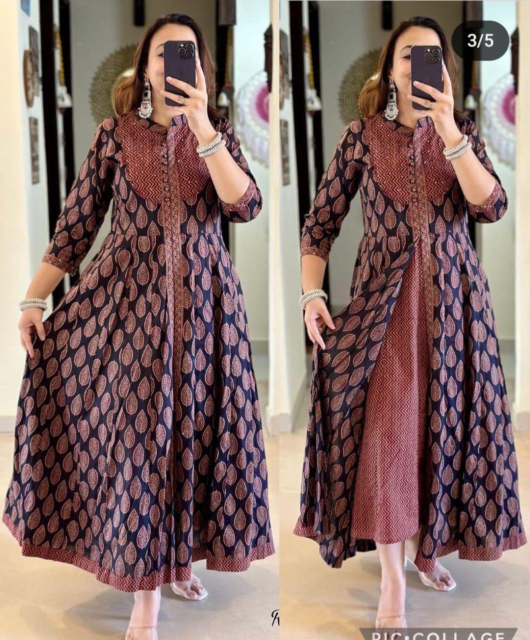 Look straight out of a dreamy movie set as you turn around and walk in this elegant flaired suit ! The perfect of traditional wear(WARED141)