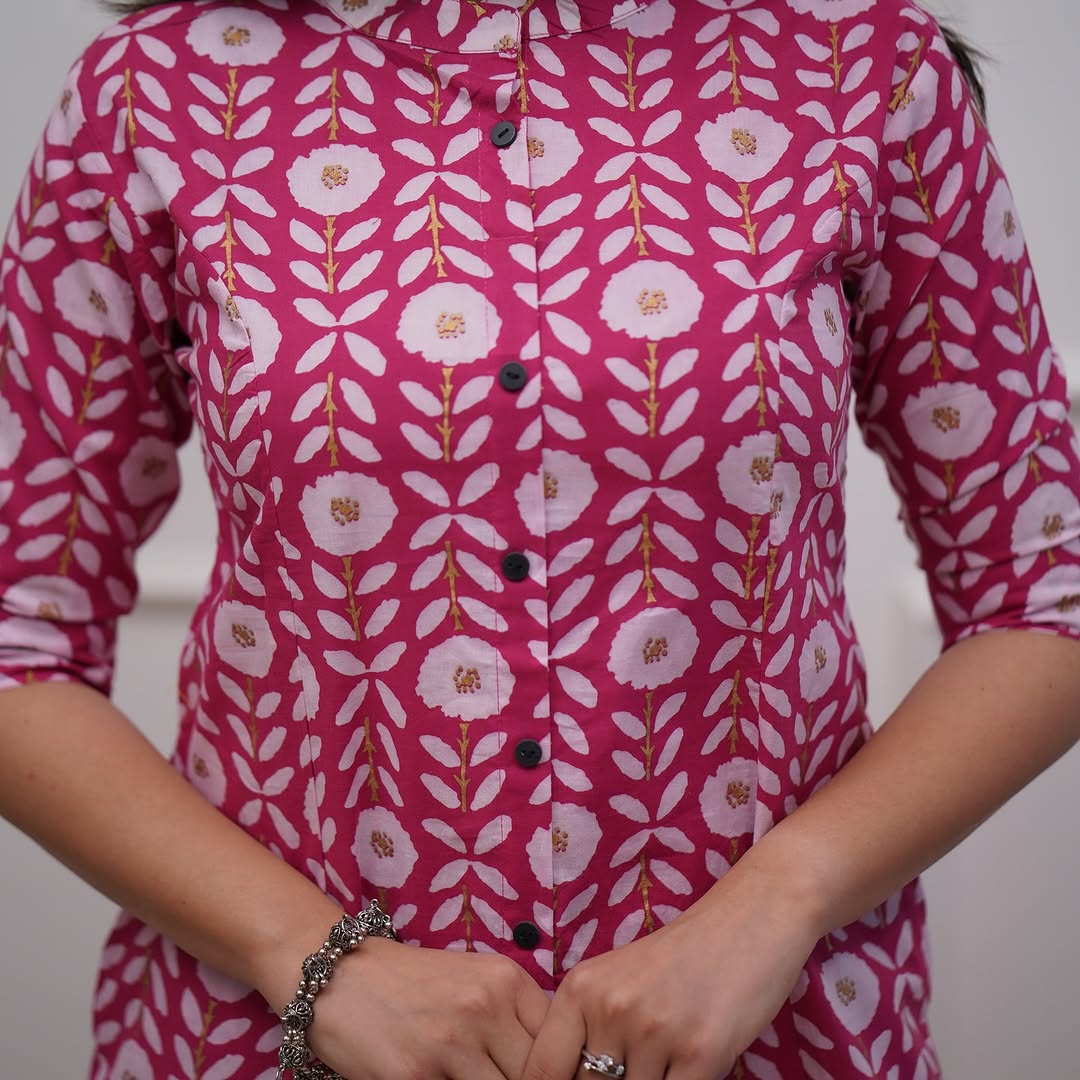 Launching designer Co-erd set in Aline pattern paried with Ankle length pant Giving perfect outfit and deliberate choice about your look..ππ