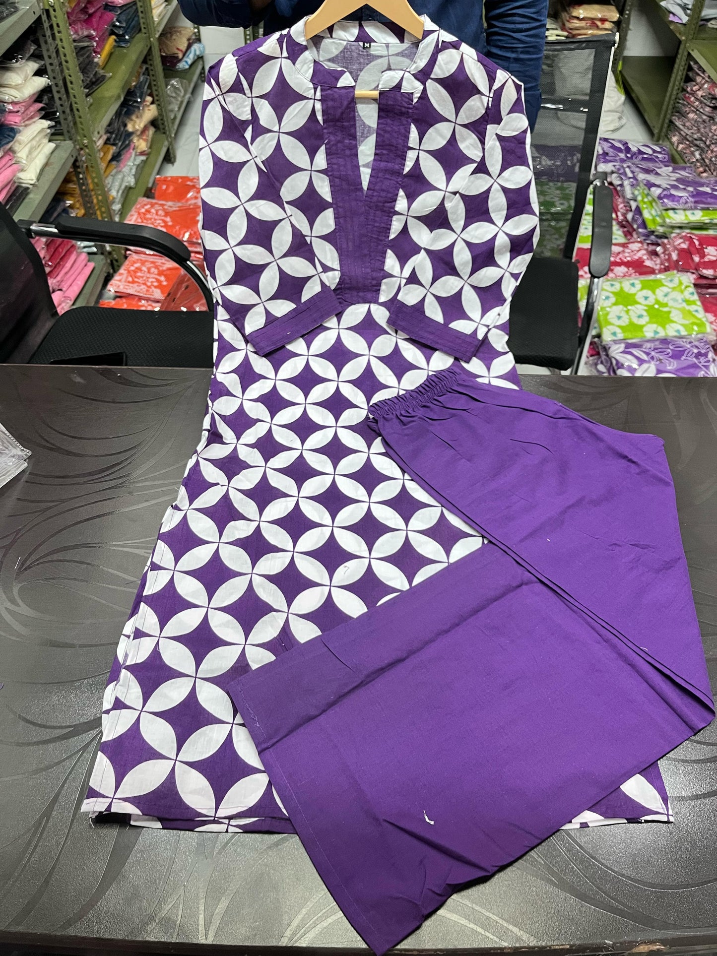 Pure Cotton Kurta Pant plazo in Beautiful Floral Prints. Must Have in Your Wardrobe For Your Daily Wear Office Wear(WACD77)