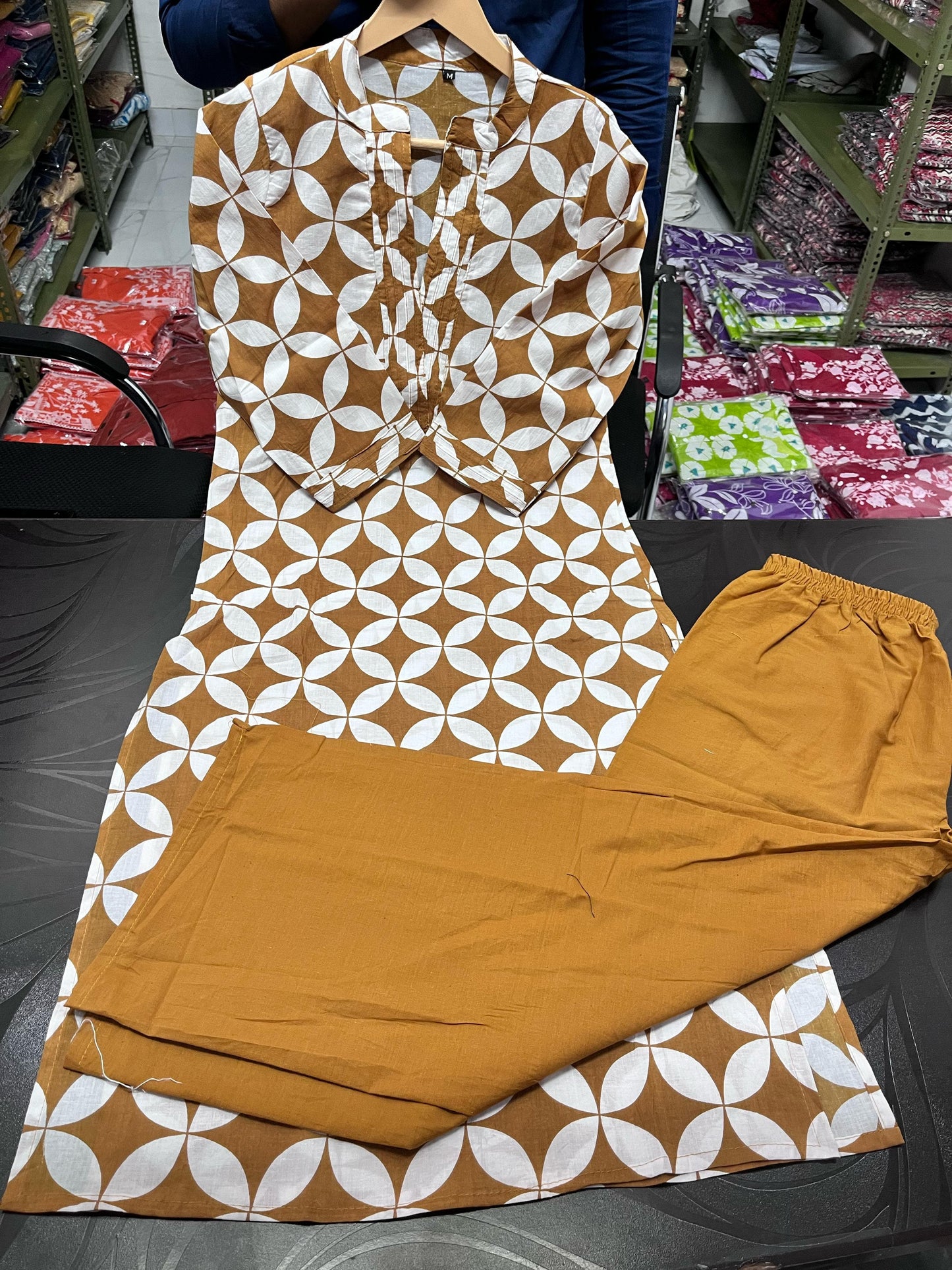 Pure Cotton Kurta Pant plazo in Beautiful Floral Prints. Must Have in Your Wardrobe For Your Daily Wear Office Wear(WACD72)