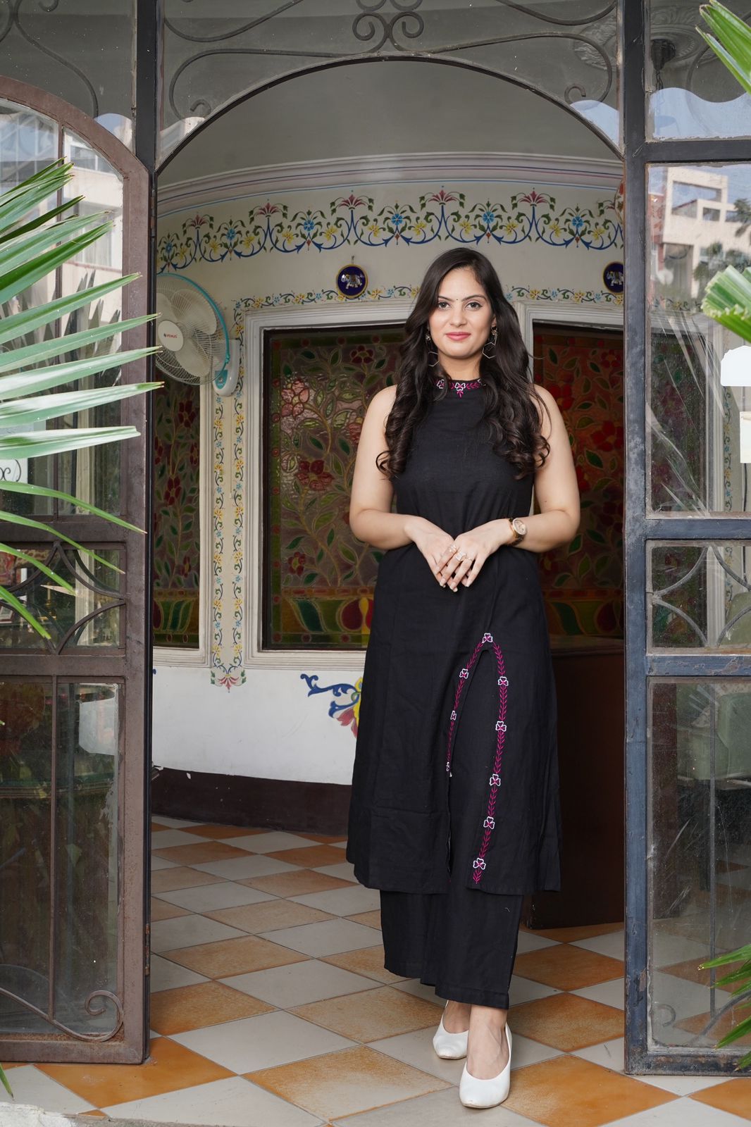 👉 *Presenting Beautifully aline Cotton kurta set Pure cotton slub (WACD117)