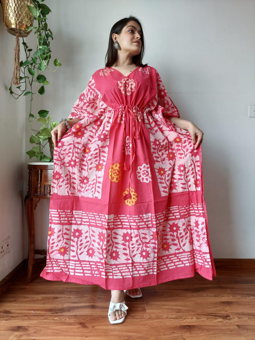 Exclusive New Added Hand Block printed KAFTAN 🔸️Authentic PRINT, with natural colours. 23