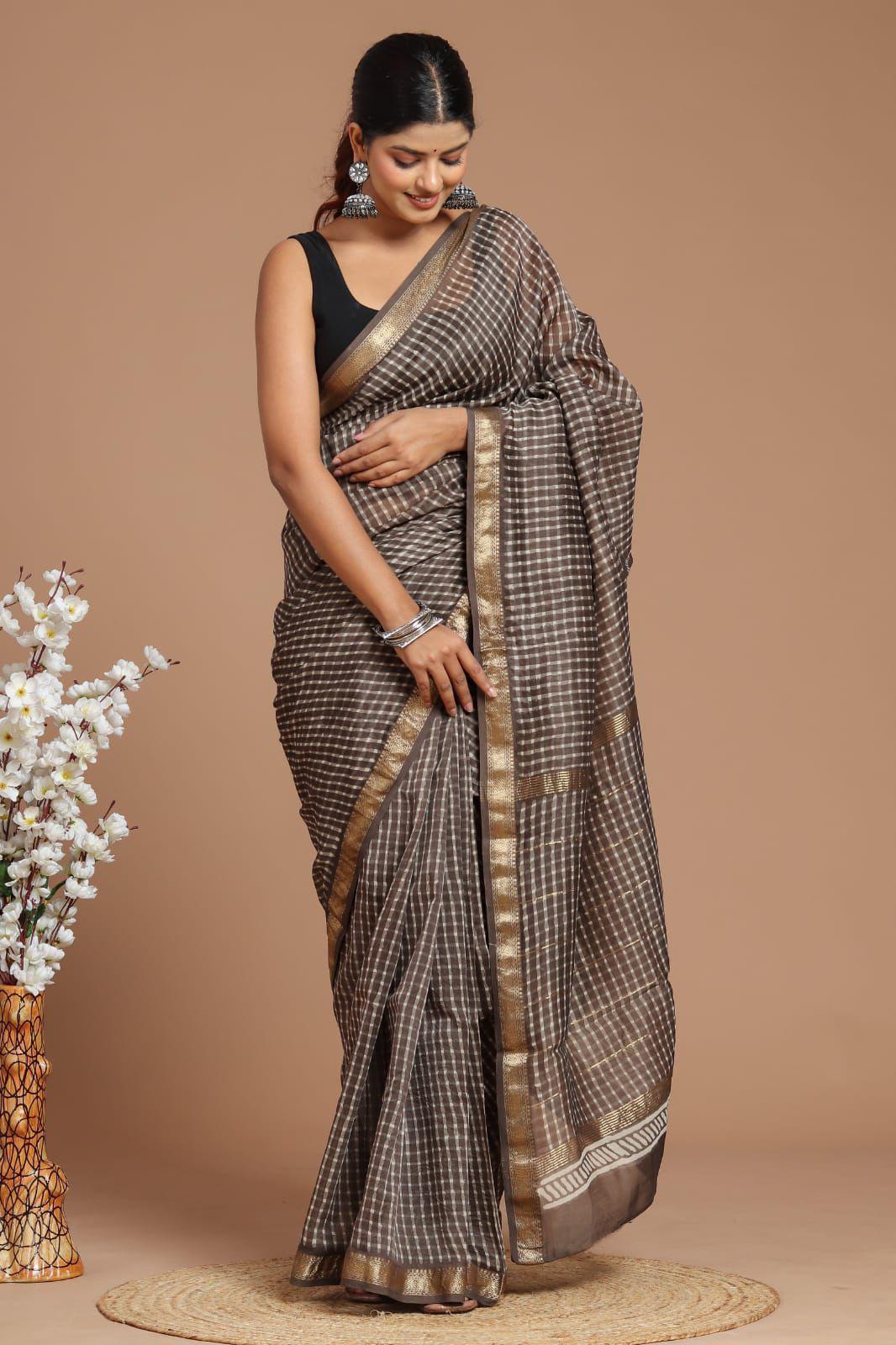 Premium Maheshwari Silk Saree (SWSRMAH58)