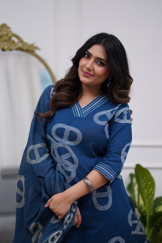 ๐ Beautiful Cottan Kurtis pent with Mulmal duptta ๐(WARED471)