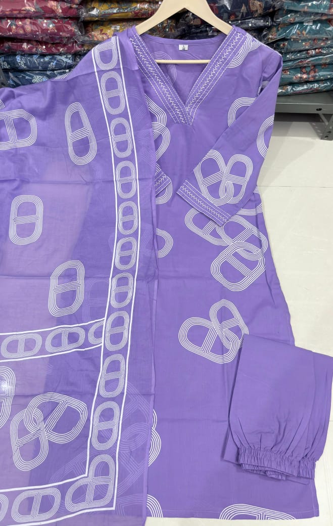 ๐ Beautiful Cottan Kurtis pent with Mulmal duptta ๐(WARED472)