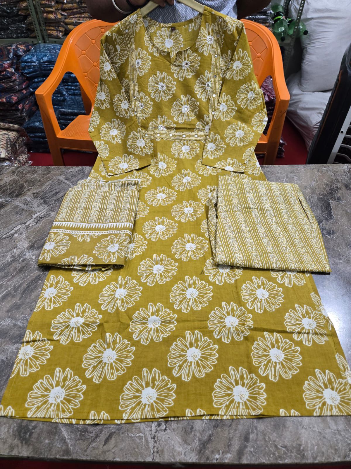 Presenting Beautiful Heavy quality cotton Fabric designer festive wear frock style(WARED463)