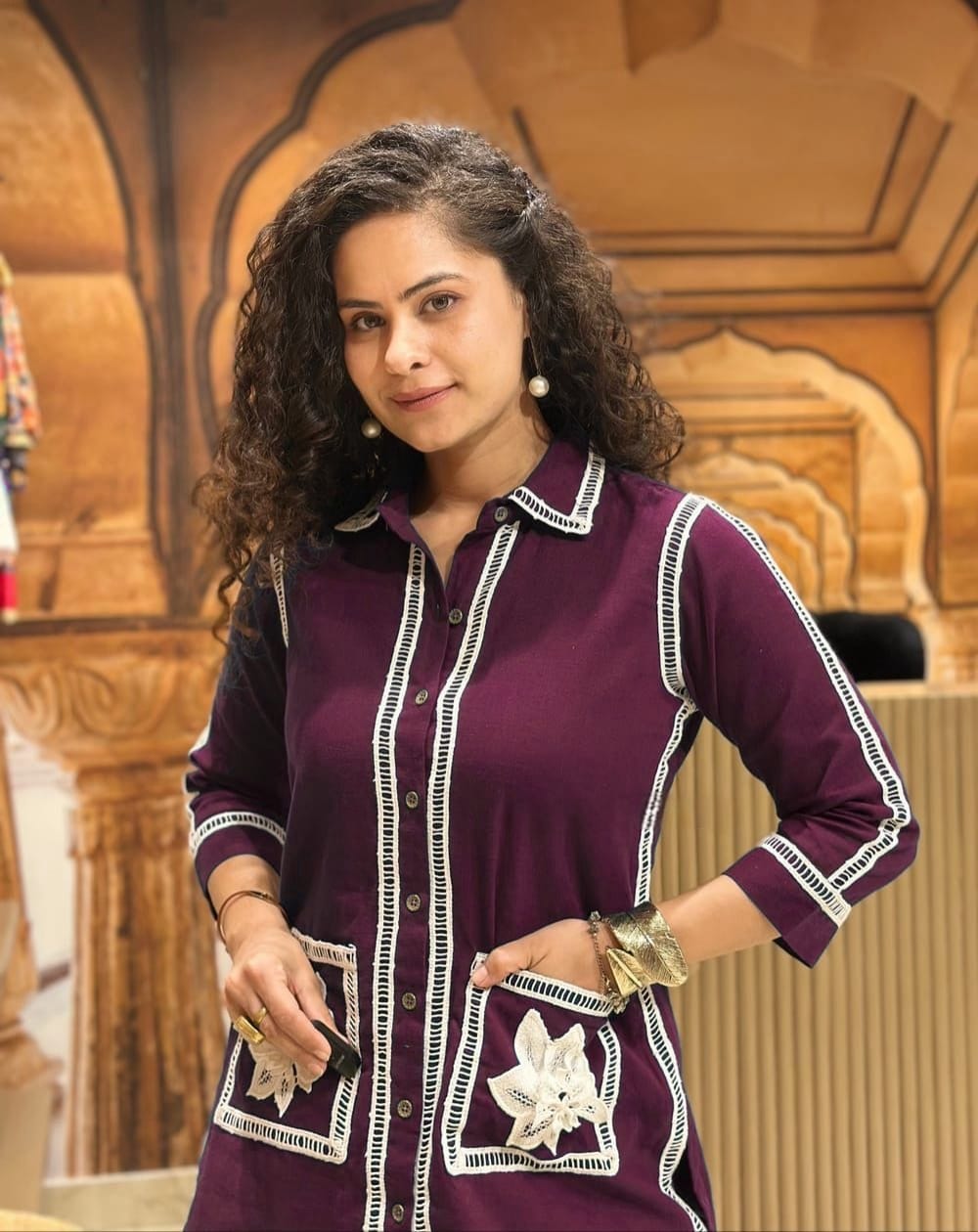 beautiful Heavy Cotton Shirt Style (WACD174)